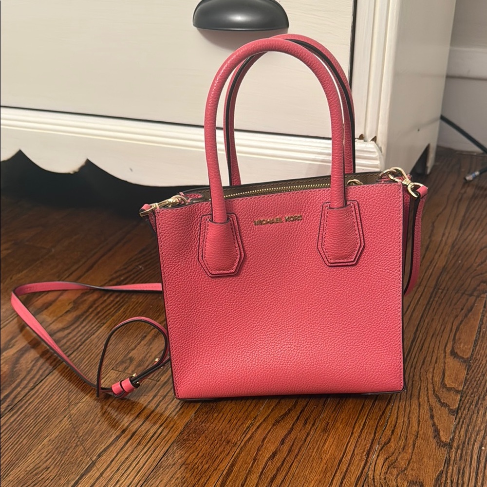 Michael Kors Pink Satchel with Structured Design